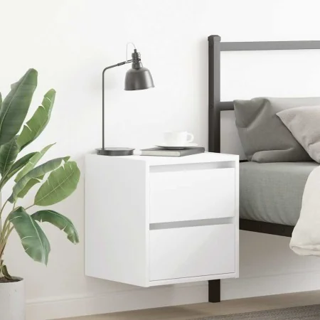 Mesillas de noche de pared 2 uds blanco 38x34x40 cm von , Nachttische - Ref: Foro24-861248, Preis: 85,39 €, Rabatt: %