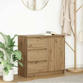 Aparador con cajón roble artesanal 71x35x65cm madera ingeniería de , Aparadores - Ref: Foro24-861579, Precio: 80,91 €, Descue...
