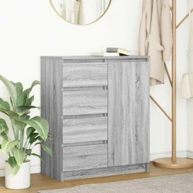 Aparador con cajones Sonoma gris 71x35x84 cm madera ingeniería von , Sideboards - Ref: Foro24-861585, Preis: 112,52 €, Rabatt: %