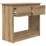 Mesa consola con cajones roble artesanal 85,5x38,5x74,5 cm de , Mesas auxiliares - Ref: Foro24-861399, Precio: 86,78 €, Descu...