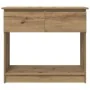 Mesa consola con cajones roble artesanal 85,5x38,5x74,5 cm de , Mesas auxiliares - Ref: Foro24-861399, Precio: 86,78 €, Descu...