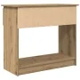 Mesa consola con cajones roble artesanal 85,5x38,5x74,5 cm de , Mesas auxiliares - Ref: Foro24-861399, Precio: 86,78 €, Descu...