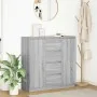 Aparador con cajones gris Sonoma 100,5x35x98,5 cm de , Aparadores - Ref: Foro24-3328458, Precio: 163,56 €, Descuento: %