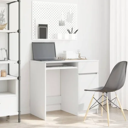 Escritorio blanco 86x49x76 cm madera de ingeniería de , Escritorios - Ref: Foro24-861823, Precio: 98,75 €, Descuento: %