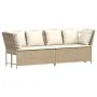 Sofá de jardín con cojines ratán sintético beige by , Outdoor sofas - Ref: Foro24-4104125, Price: 312,91 €, Discount: %