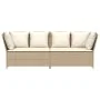 Sofá de jardín con cojines ratán sintético beige by , Outdoor sofas - Ref: Foro24-4104125, Price: 312,91 €, Discount: %