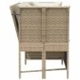 Sofá de jardín con cojines ratán sintético beige by , Outdoor sofas - Ref: Foro24-4104125, Price: 312,91 €, Discount: %