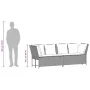 Sofá de jardín con cojines ratán sintético beige by , Outdoor sofas - Ref: Foro24-4104125, Price: 312,91 €, Discount: %