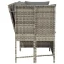 Sofá de jardín con cojines ratán sintético gris claro de , Sofás de exterior - Ref: Foro24-4104127, Precio: 312,91 €, Descuen...