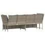 Sofá de jardín con cojines ratán sintético gris claro de , Sofás de exterior - Ref: Foro24-4104127, Precio: 312,91 €, Descuen...