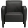 Sillón con reposabrazos cuero sintética negro 54 cm de , Sillones - Ref: Foro24-4100529, Precio: 158,95 €, Descuento: %