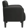 Sillón con reposabrazos cuero sintética negro 54 cm de , Sillones - Ref: Foro24-4100529, Precio: 158,95 €, Descuento: %