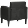 Sillón con reposabrazos cuero sintética negro 54 cm de , Sillones - Ref: Foro24-4100529, Precio: 158,95 €, Descuento: %