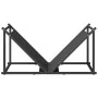 Leñero negro 70x43x34,5 cm Acero laminado en frío de , Bolsas y soportes de leña - Ref: Foro24-864173, Precio: 56,94 €, Descu...