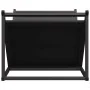 Leñero negro 70x43x34,5 cm Acero laminado en frío de , Bolsas y soportes de leña - Ref: Foro24-864173, Precio: 56,94 €, Descu...