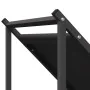 Leñero negro 70x43x34,5 cm Acero laminado en frío de , Bolsas y soportes de leña - Ref: Foro24-864173, Precio: 56,94 €, Descu...