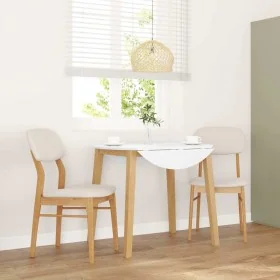 Sillas de comedor con cojines 2uds madera maciza natural caucho de , Sillas de comedor - Ref: Foro24-4102525, Precio: 154,29 ...