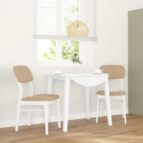Sillas de comedor con cojines 2uds madera maciza blanco caucho by , dining chairs - Ref: Foro24-4102527, Price: 154,29 €, Dis...