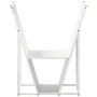 Leñero blanco 69,5x35x81 cm Acero laminado en frío de , Bolsas y soportes de leña - Ref: Foro24-864178, Precio: 68,22 €, Desc...