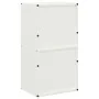 Leñero blanco 40x30x75 cm Acero laminado en frío de , Bolsas y soportes de leña - Ref: Foro24-864192, Precio: 80,39 €, Descue...