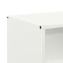 Leñero blanco 40x30x75 cm Acero laminado en frío de , Bolsas y soportes de leña - Ref: Foro24-864192, Precio: 80,39 €, Descue...