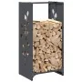 Leñero antracita 40x30x80 cm Acero laminado en frío de , Bolsas y soportes de leña - Ref: Foro24-864221, Precio: 57,75 €, Des...