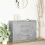 Aparador con cajones gris hormigón 100,5x35x76 cm de , Aparadores - Ref: Foro24-3328447, Precio: 135,11 €, Descuento: %