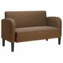 Sofá Loveseat Marrón 110 cm Cuero Sintético by , Sofas - Ref: Foro24-4100541, Price: 182,15 €, Discount: %
