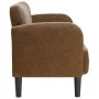 Sofá Loveseat Marrón 110 cm Cuero Sintético by , Sofas - Ref: Foro24-4100541, Price: 182,15 €, Discount: %