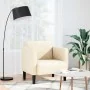 Sillón con reposabrazos color crema 54 cm tejido de pana de , Sillones - Ref: Foro24-4100517, Precio: 130,84 €, Descuento: %