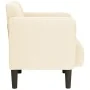Sillón con reposabrazos color crema 54 cm tejido de pana de , Sillones - Ref: Foro24-4100517, Precio: 130,84 €, Descuento: %