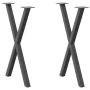 Patas para mesa comedor forma X 2uds antracita 57x(72-73) cm de , Patas para mesas - Ref: Foro24-4012914, Precio: 66,40 €, De...