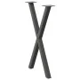 Patas para mesa comedor forma X 2uds antracita 57x(72-73) cm de , Patas para mesas - Ref: Foro24-4012914, Precio: 66,40 €, De...