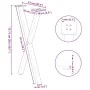 Patas para mesa comedor forma X 2uds antracita 57x(72-73) cm de , Patas para mesas - Ref: Foro24-4012914, Precio: 66,40 €, De...