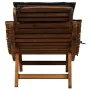 Tumbona con cojines gris oscuro de madera maciza de acacia de , Tumbonas - Ref: Foro24-363283, Precio: 167,59 €, Descuento: %