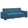 Sofá de 3 plazas terciopelo azul 180 cm de , Sofás - Ref: Foro24-4105039, Precio: 256,24 €, Descuento: %