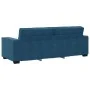 Sofá de 3 plazas terciopelo azul 180 cm de , Sofás - Ref: Foro24-4105039, Precio: 256,24 €, Descuento: %