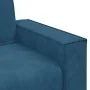 Sofá de 3 plazas terciopelo azul 180 cm de , Sofás - Ref: Foro24-4105039, Precio: 256,24 €, Descuento: %