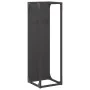 Leñero negro 25x25x80 cm Acero laminado en frío de , Bolsas y soportes de leña - Ref: Foro24-864263, Precio: 43,44 €, Descuen...