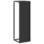 Leñero negro 25x25x80 cm Acero laminado en frío de , Bolsas y soportes de leña - Ref: Foro24-864263, Precio: 43,44 €, Descuen...