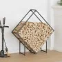 Leñero antracita 100x25x100 cm Acero laminado en frío de , Bolsas y soportes de leña - Ref: Foro24-864289, Precio: 36,71 €, D...