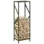 Leñero verde oliva 34x25x100 cm Acero laminado en frío de , Bolsas y soportes de leña - Ref: Foro24-864326, Precio: 52,68 €, ...