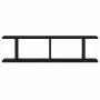 Estantes de pared 2uds roble negro 75x18x20cm madera ingeniería de , Estantes y estanterías - Ref: Foro24-862060, Precio: 39,...