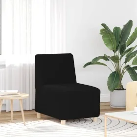 Sillón de sofá negro 55 cm tejido imitación lana rizada de , Sofás - Ref: Foro24-4108506, Precio: 125,19 €, Descuento: %