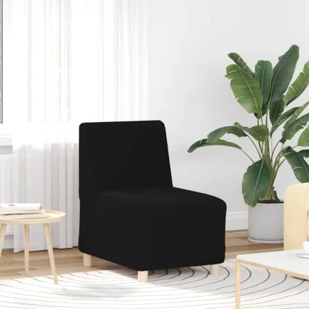 Sillón de sofá negro 55 cm tejido imitación lana rizada de , Sofás - Ref: Foro24-4108506, Precio: 125,19 €, Descuento: %