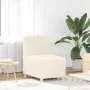 Sillón color crema 55 cm tejido imitación lana rizada de , Sofás - Ref: Foro24-4108504, Precio: 125,19 €, Descuento: %