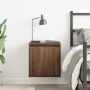 Mesilla de noche de pared roble marrón 38x34x40 cm de , Mesitas de noche - Ref: Foro24-861241, Precio: 38,41 €, Descuento: %