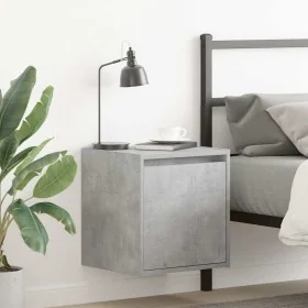 Mesillas de noche de pared 2 uds gris hormigón 38x34x40 cm de , Mesitas de noche - Ref: Foro24-861236, Precio: 63,51 €, Descu...