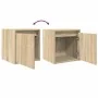 Mesillas de noche de pared 2 uds roble Sonoma 38x34x40 cm de , Mesitas de noche - Ref: Foro24-861234, Precio: 63,51 €, Descue...