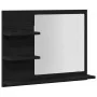 Espejo de baño de madera de roble negro 60x10,5x45 cm de , Tocadores de baño - Ref: Foro24-862546, Precio: 40,50 €, Descuento: %